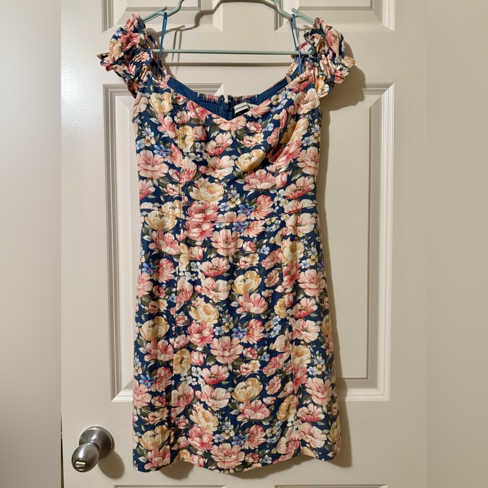 Abercrombie & Fitch Floral Linen Dress